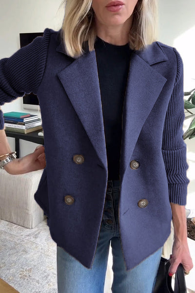 Amelia™ | Stilvoller Blazer mit Strickärmeln