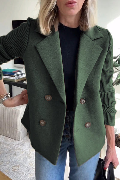 Amelia™ | Stilvoller Blazer mit Strickärmeln