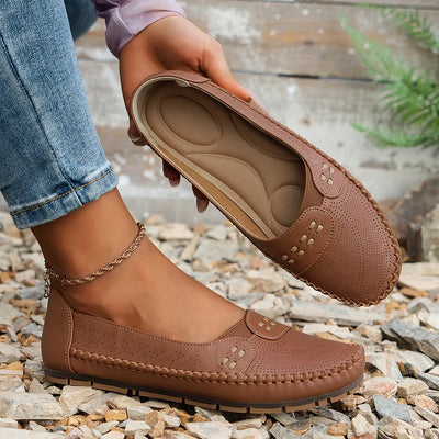CLARA – Atmungsaktive Vintage-Ballerinas