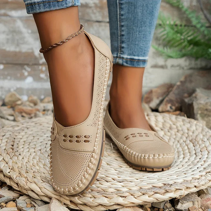 CLARA – Atmungsaktive Vintage-Ballerinas