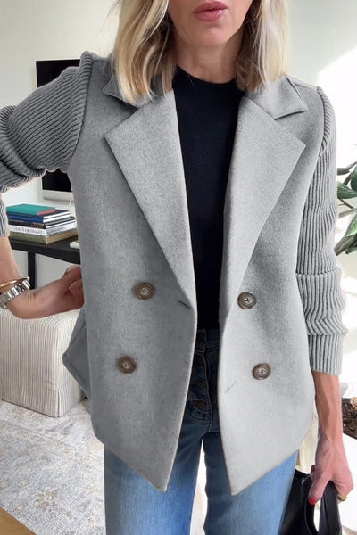 Amelia™ | Stilvoller Blazer mit Strickärmeln