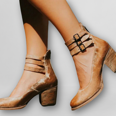 Sylvia | Vintage Sandalen mit Absatz