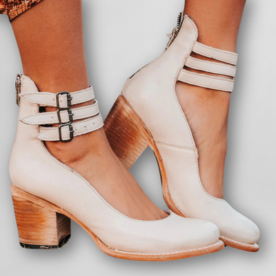 Sylvia | Vintage Sandalen mit Absatz