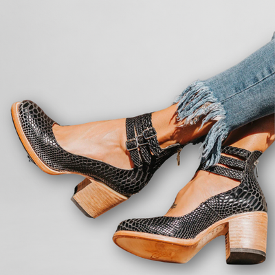 Sylvia | Vintage Sandalen mit Absatz