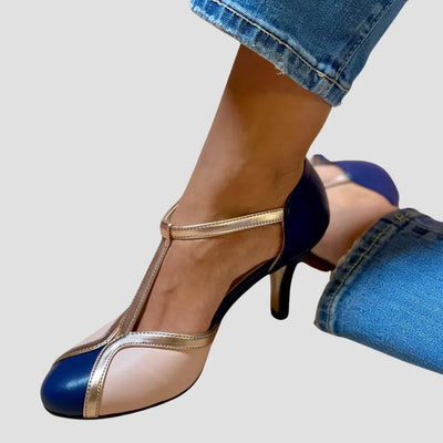 FINA – Bicolor Sandalen mit Absatz