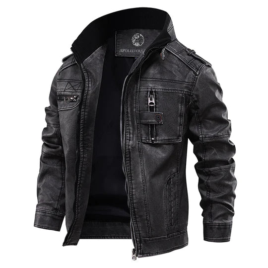 Leon | Klassische Herrenlederjacke