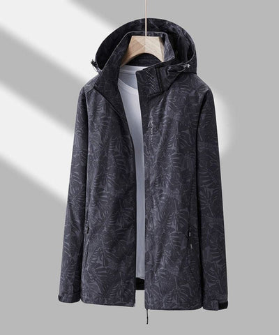 PAOLA – Wasserdichte Windjacke mit Blattmuster