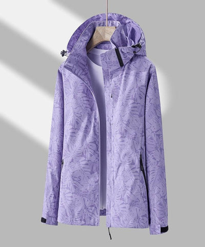 PAOLA – Wasserdichte Windjacke mit Blattmuster