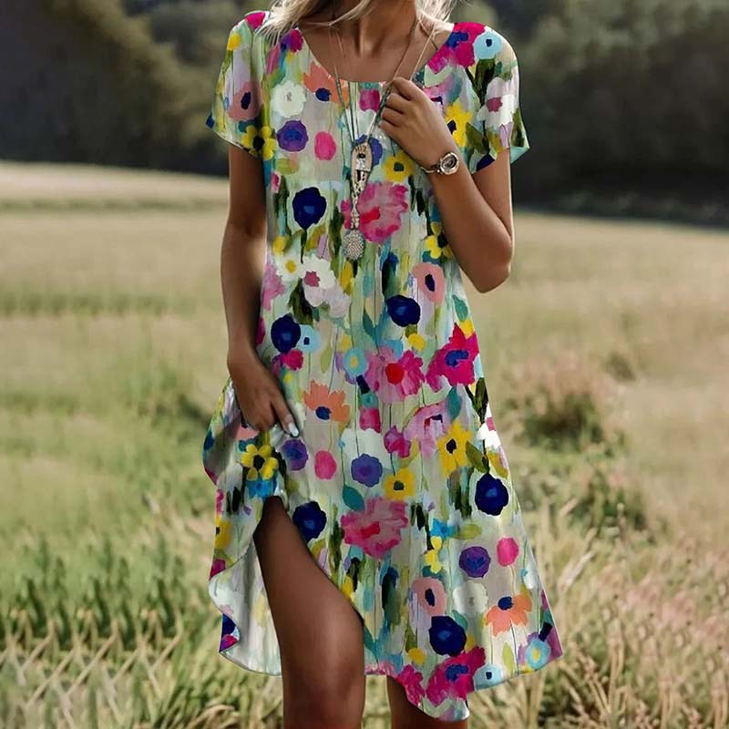 ARIA – Farbiges Blumenkleid