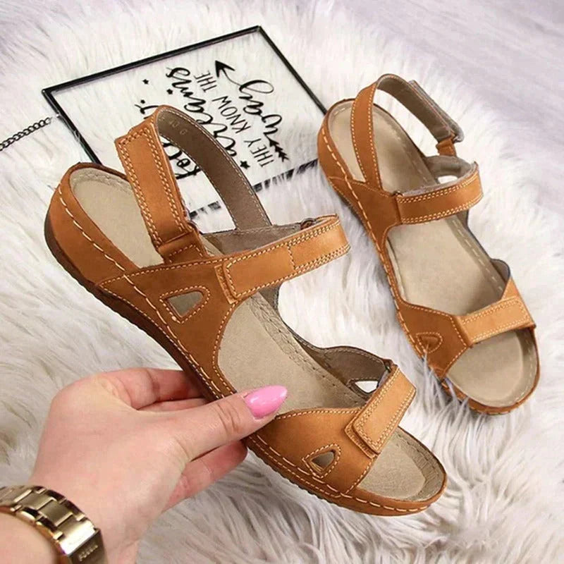 Ameli | Stilvolle Komfortsandalen mit Klettverschluss