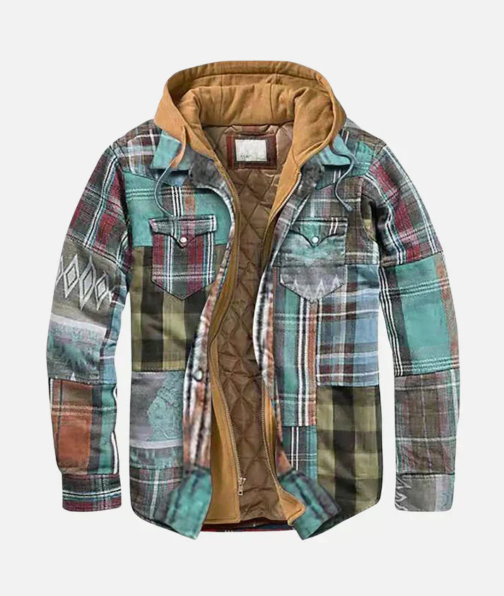 Andrea™ | Stylische Patchwork-Karo-Jacke
