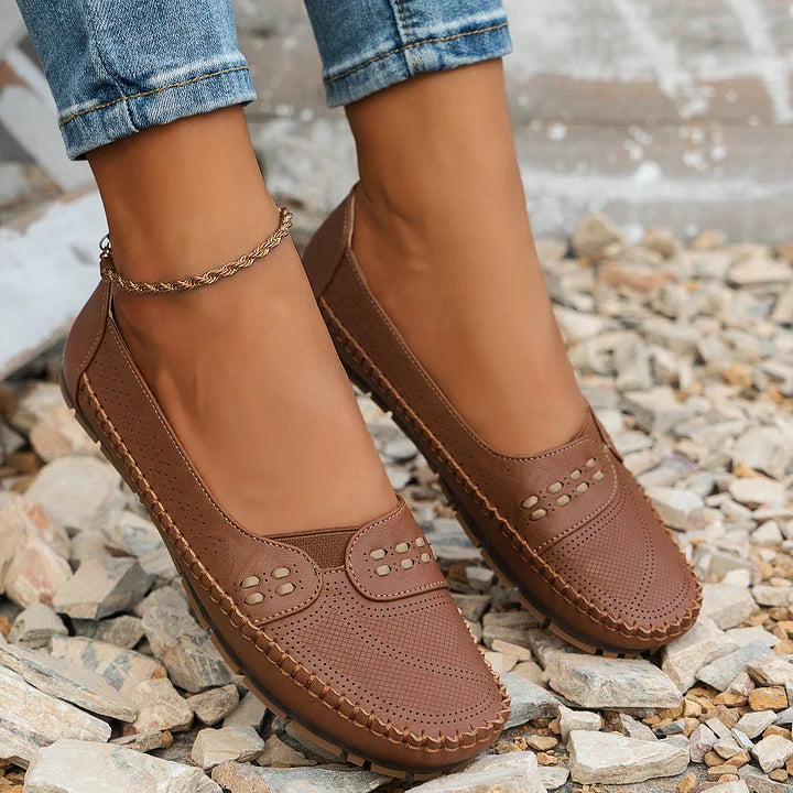 CLARA – Atmungsaktive Vintage-Ballerinas