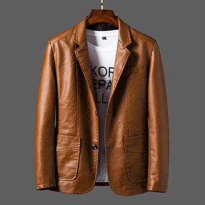 Herren Lederblazer