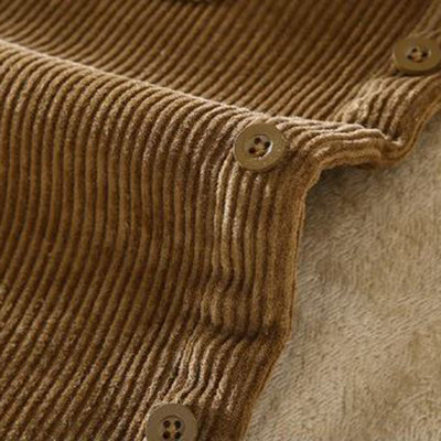 Weste aus Cord mit Klassischem Design