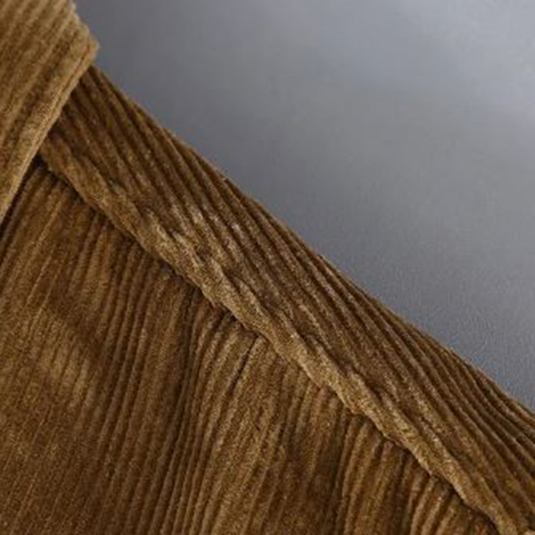 Weste aus Cord mit Klassischem Design