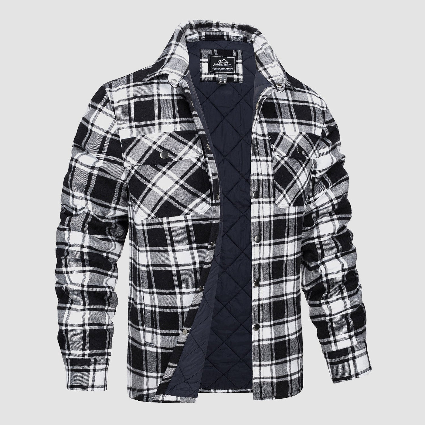 Vielseitiges Design Kariertes Bomberjacke