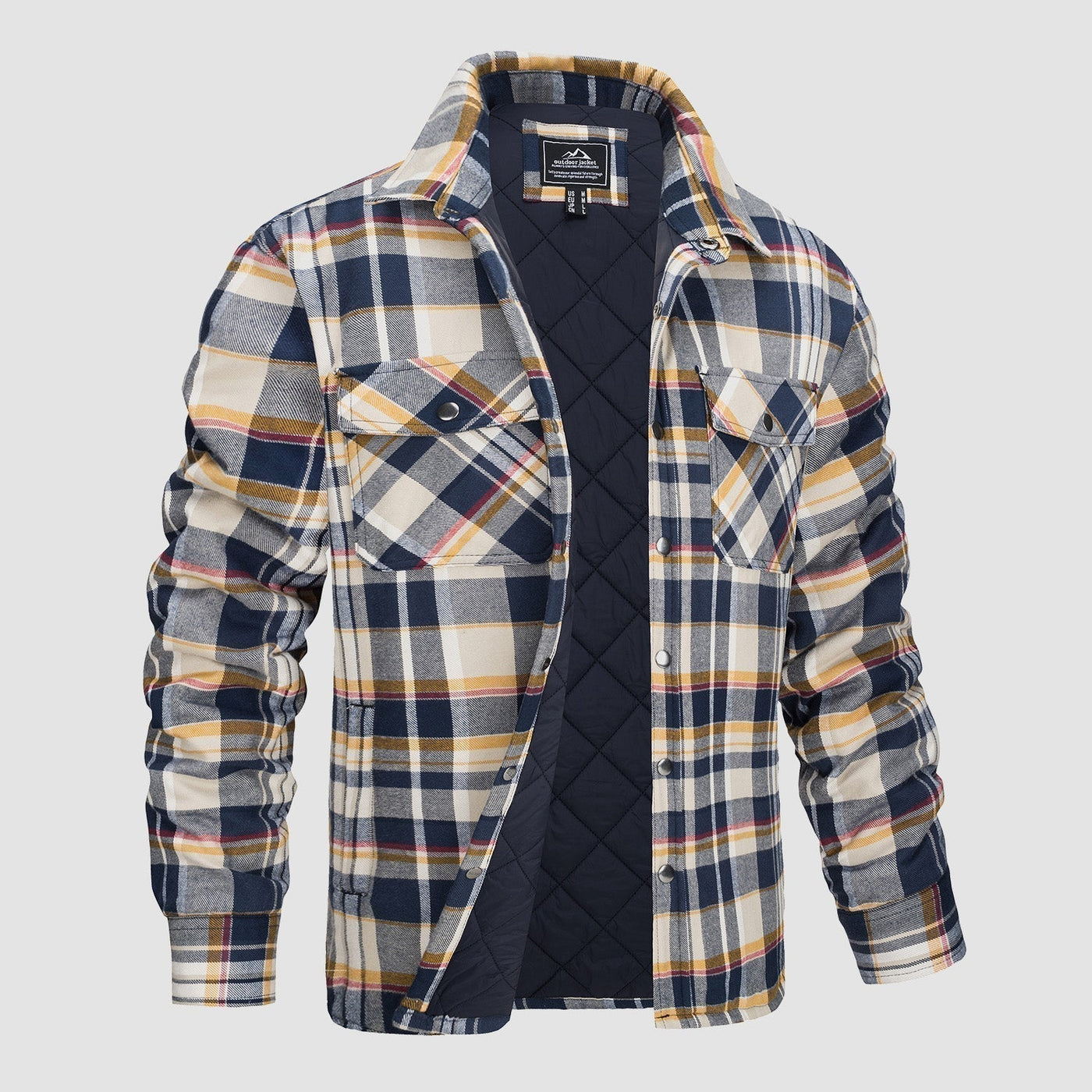 Vielseitiges Design Kariertes Bomberjacke
