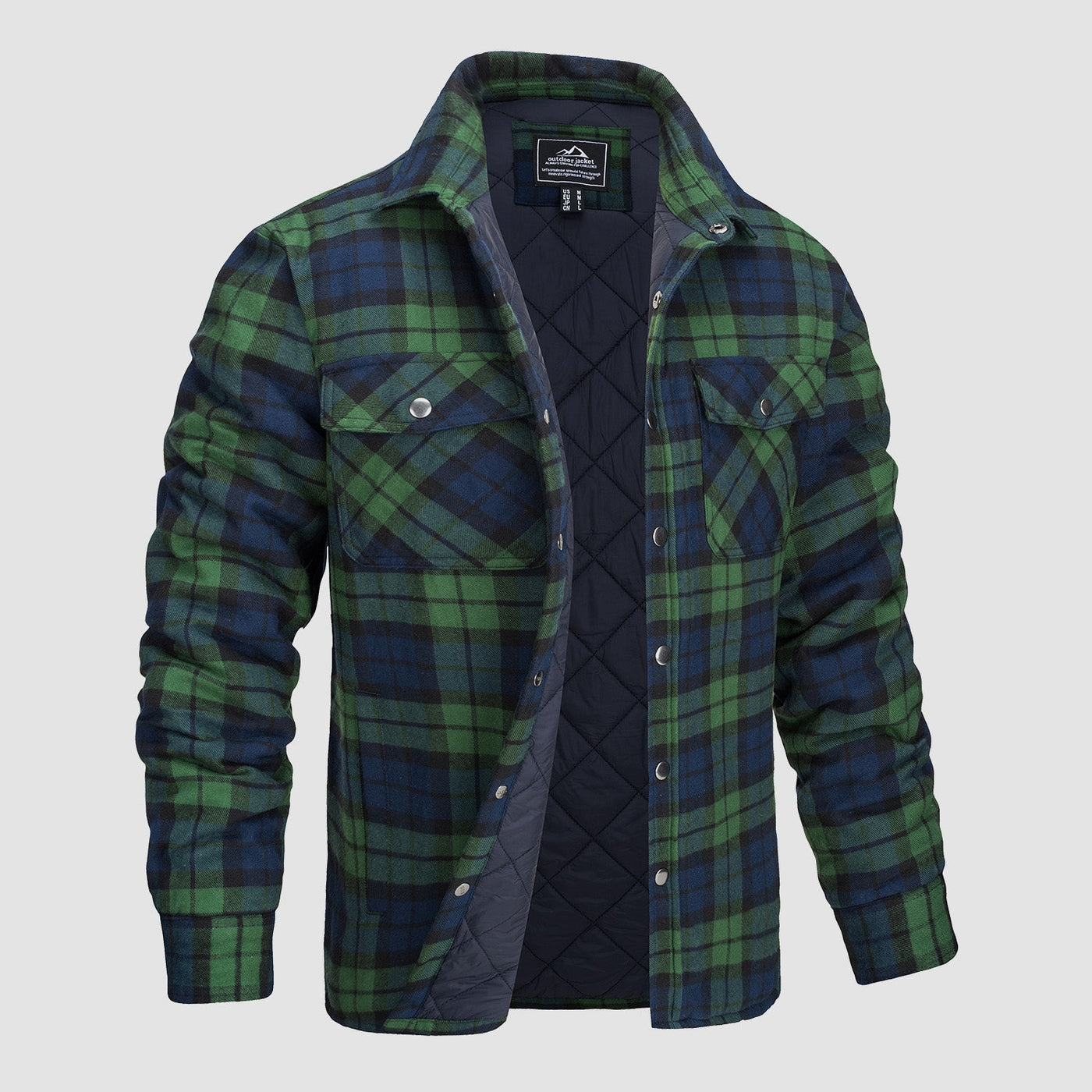 Vielseitiges Design Kariertes Bomberjacke
