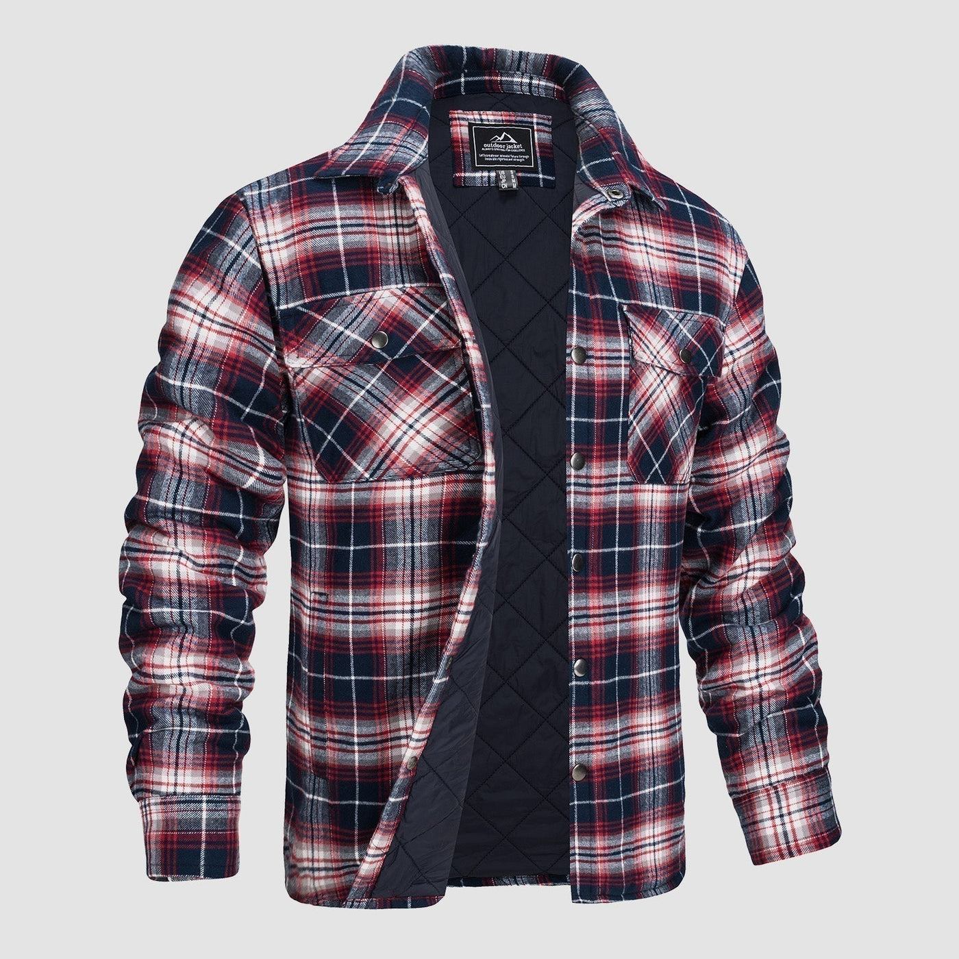 Vielseitiges Design Kariertes Bomberjacke