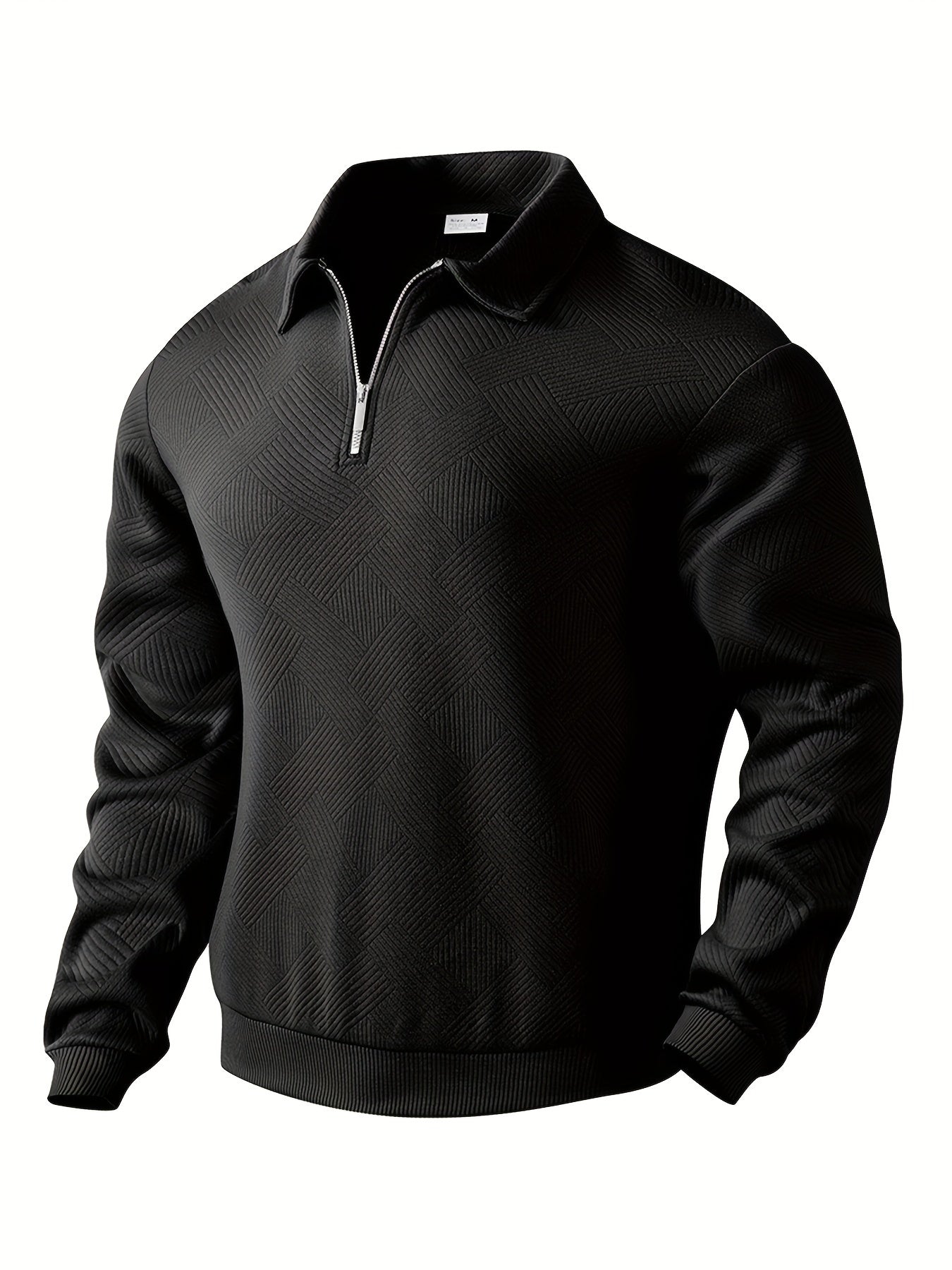 Oscar – Vintage-Zip-Pullover mit geometrischem Design