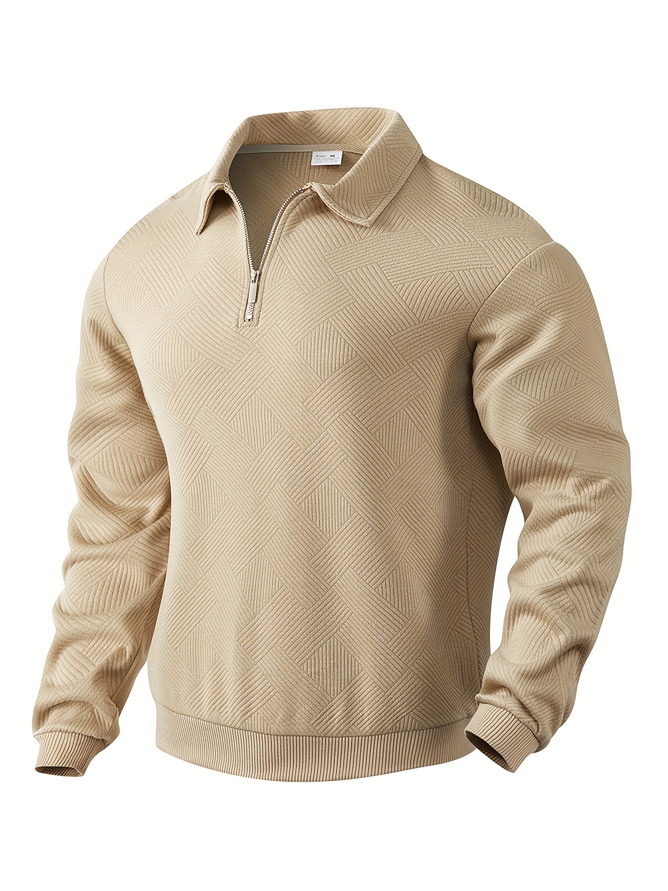 Oscar – Vintage-Zip-Pullover mit geometrischem Design