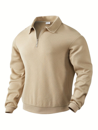 Oscar – Vintage-Zip-Pullover mit geometrischem Design