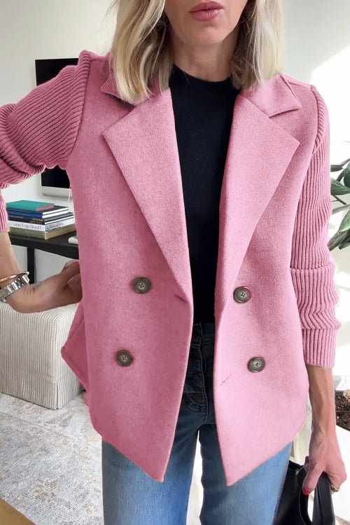 Amelia™ | Stilvoller Blazer mit Strickärmeln