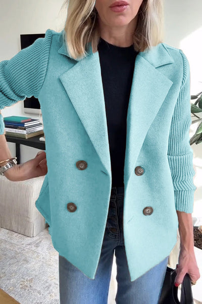 Amelia™ | Stilvoller Blazer mit Strickärmeln