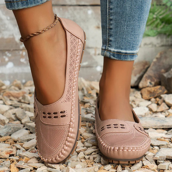CLARA – Atmungsaktive Vintage-Ballerinas