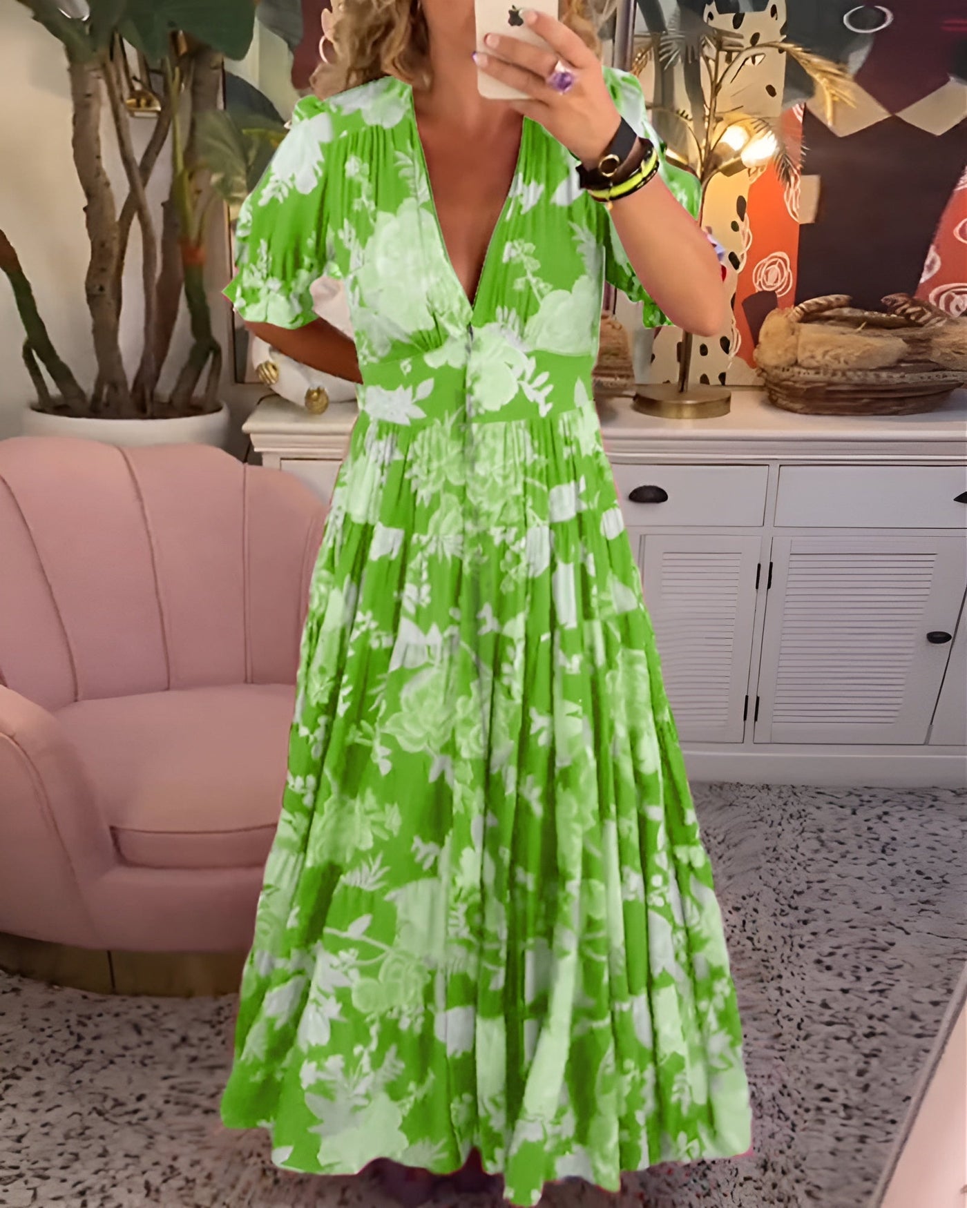 CATERINA – Maxikleid Blumig Feminin