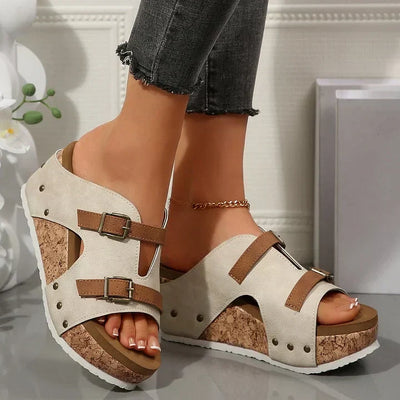 SERHAT – Orthopädische Sandalen mit Keilabsatz