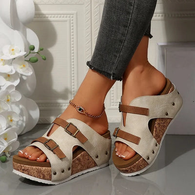SERHAT – Orthopädische Sandalen mit Keilabsatz