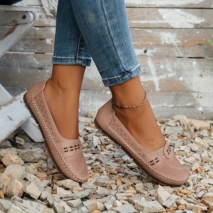 CLARA – Atmungsaktive Vintage-Ballerinas