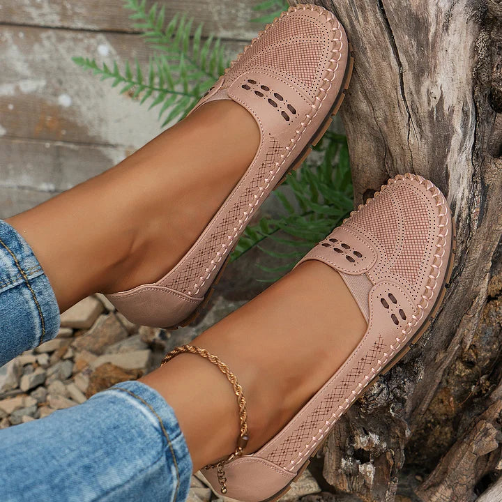 CLARA – Atmungsaktive Vintage-Ballerinas