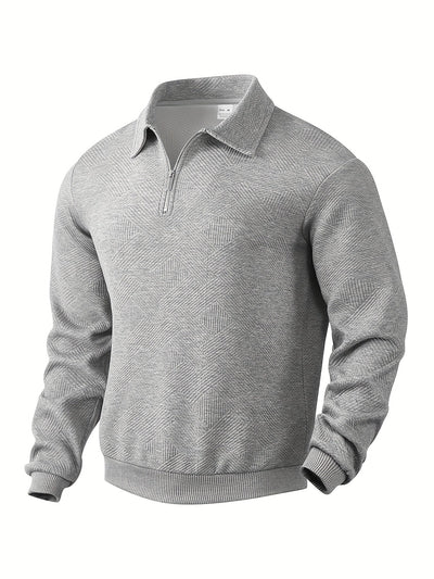 Oscar – Vintage-Zip-Pullover mit geometrischem Design