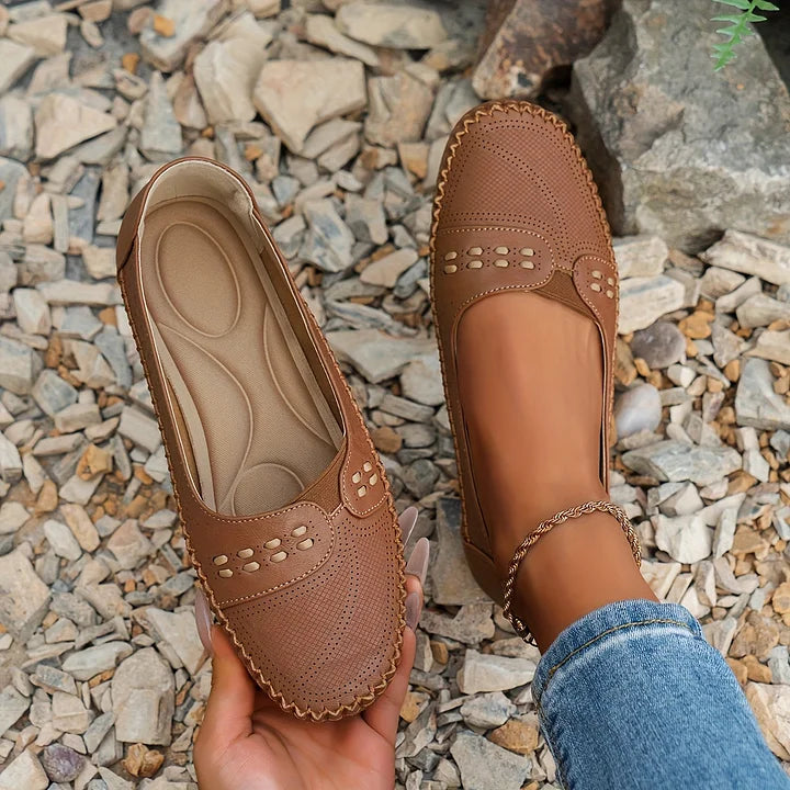 CLARA – Atmungsaktive Vintage-Ballerinas