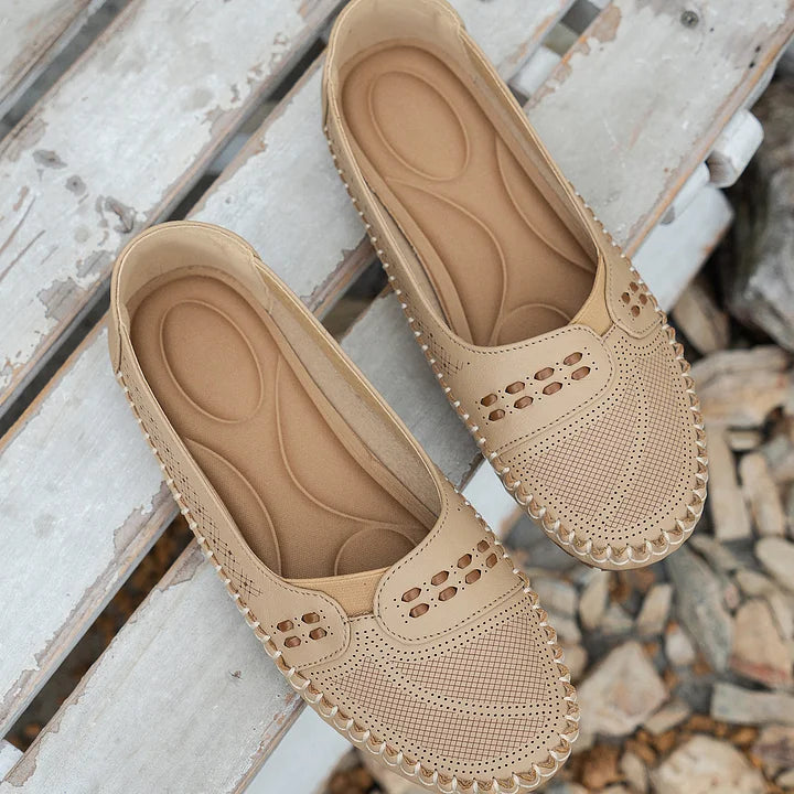 CLARA – Atmungsaktive Vintage-Ballerinas