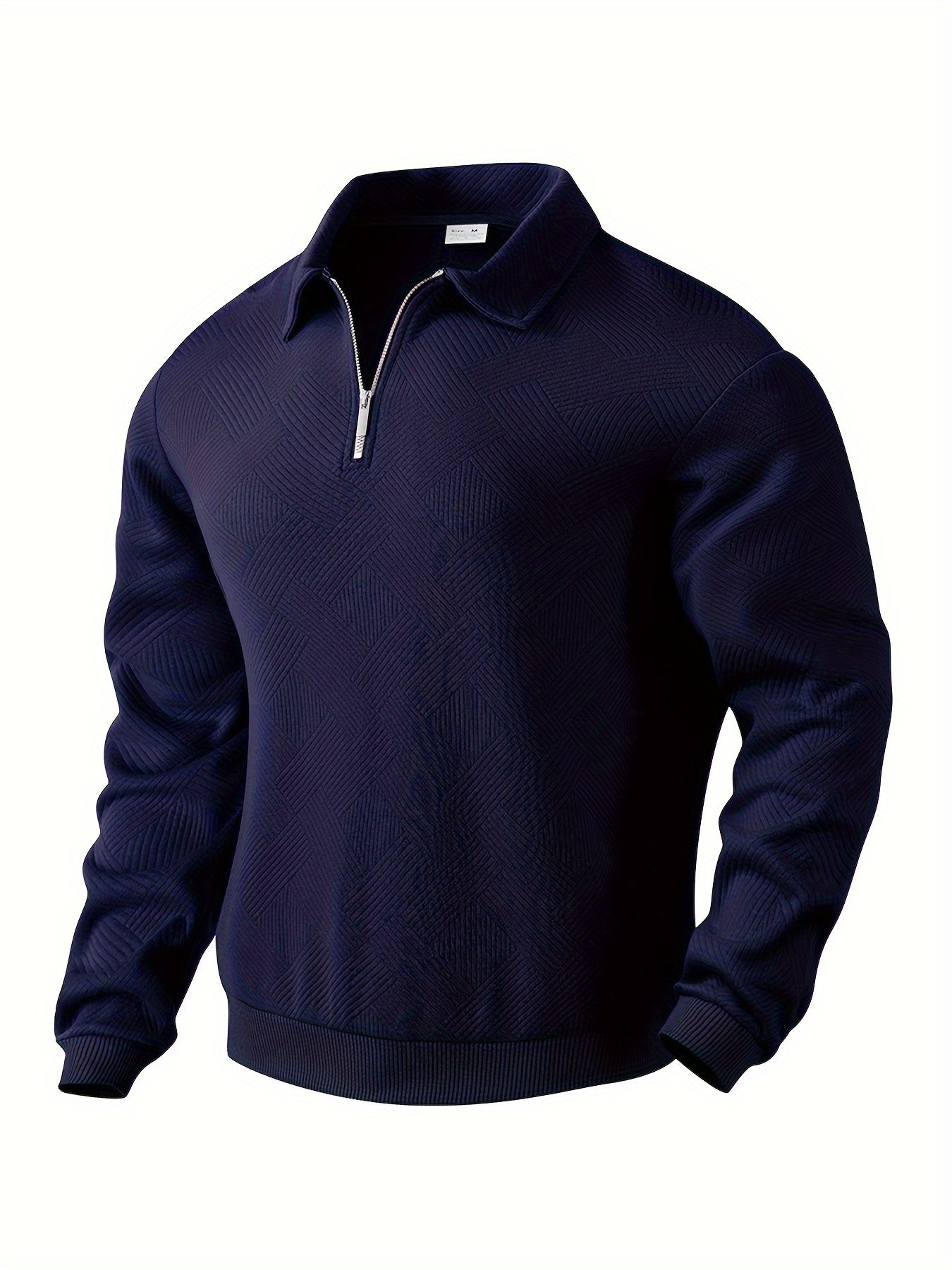 Oscar – Vintage-Zip-Pullover mit geometrischem Design