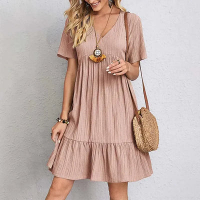 Elske™ | Elegantes V-Ausschnitt Mini Kleid