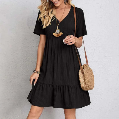 Elske™ | Elegantes V-Ausschnitt Mini Kleid