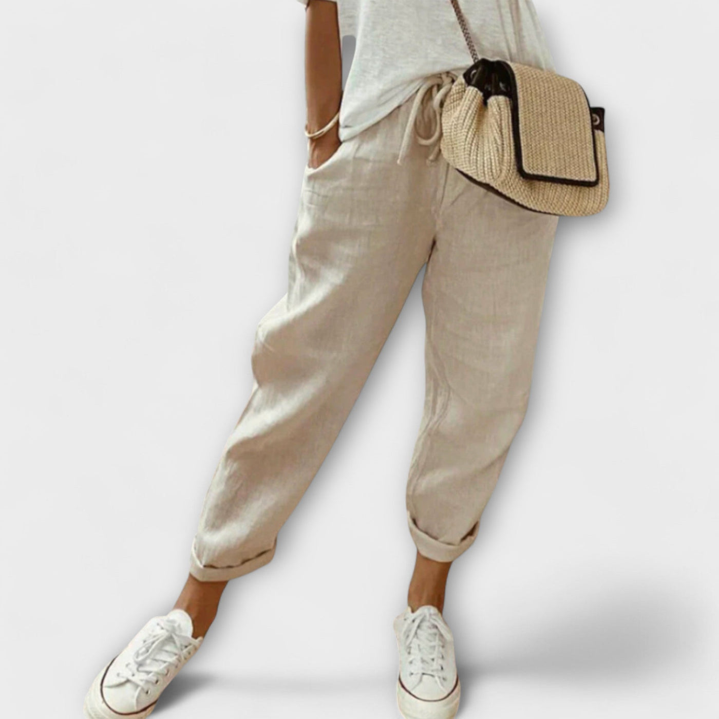 BIBI – Elegante, lässige Leinenhose