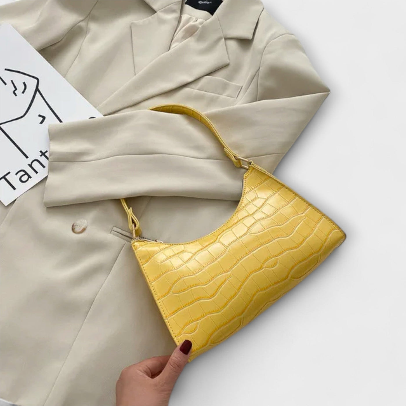 Flair. Glänzende Ledertasche