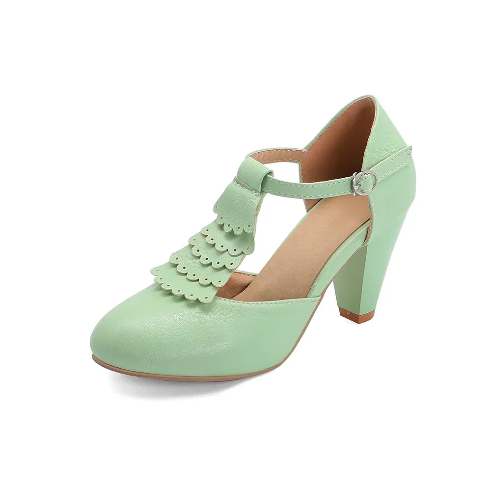 CAMILA – T Riemchen Plateau Mary Janes