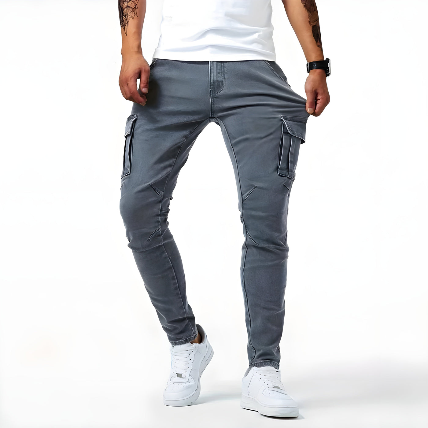Samuel™ | Stretch Denim Cargo-Hosen