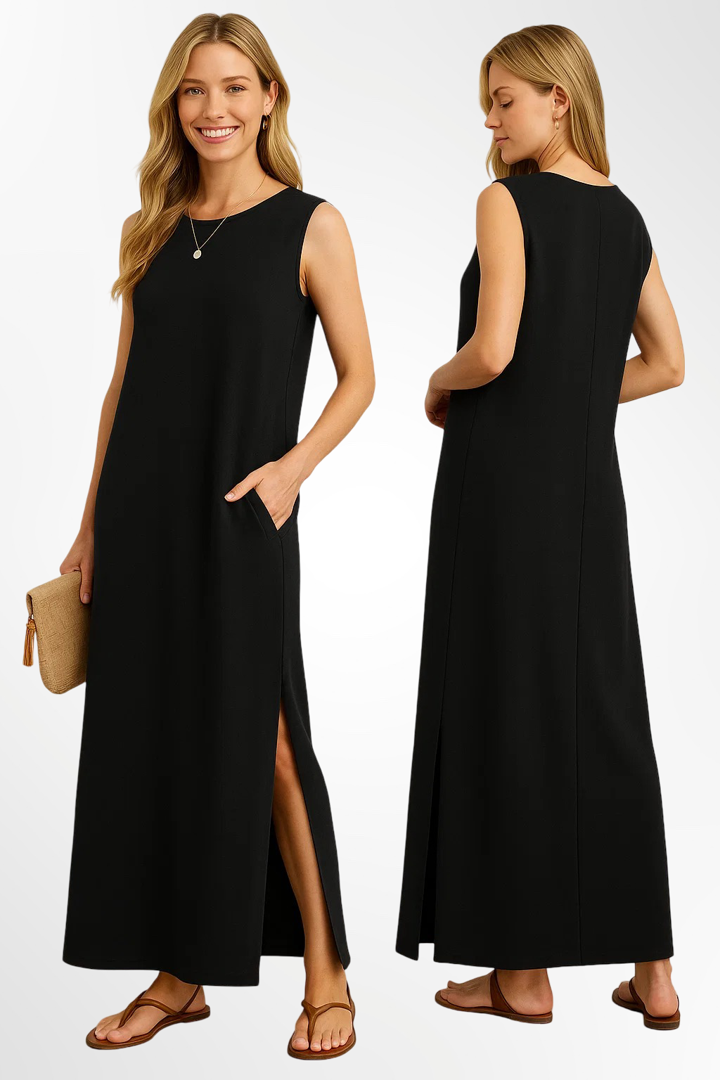Emma - Langes Fließendes Kleid