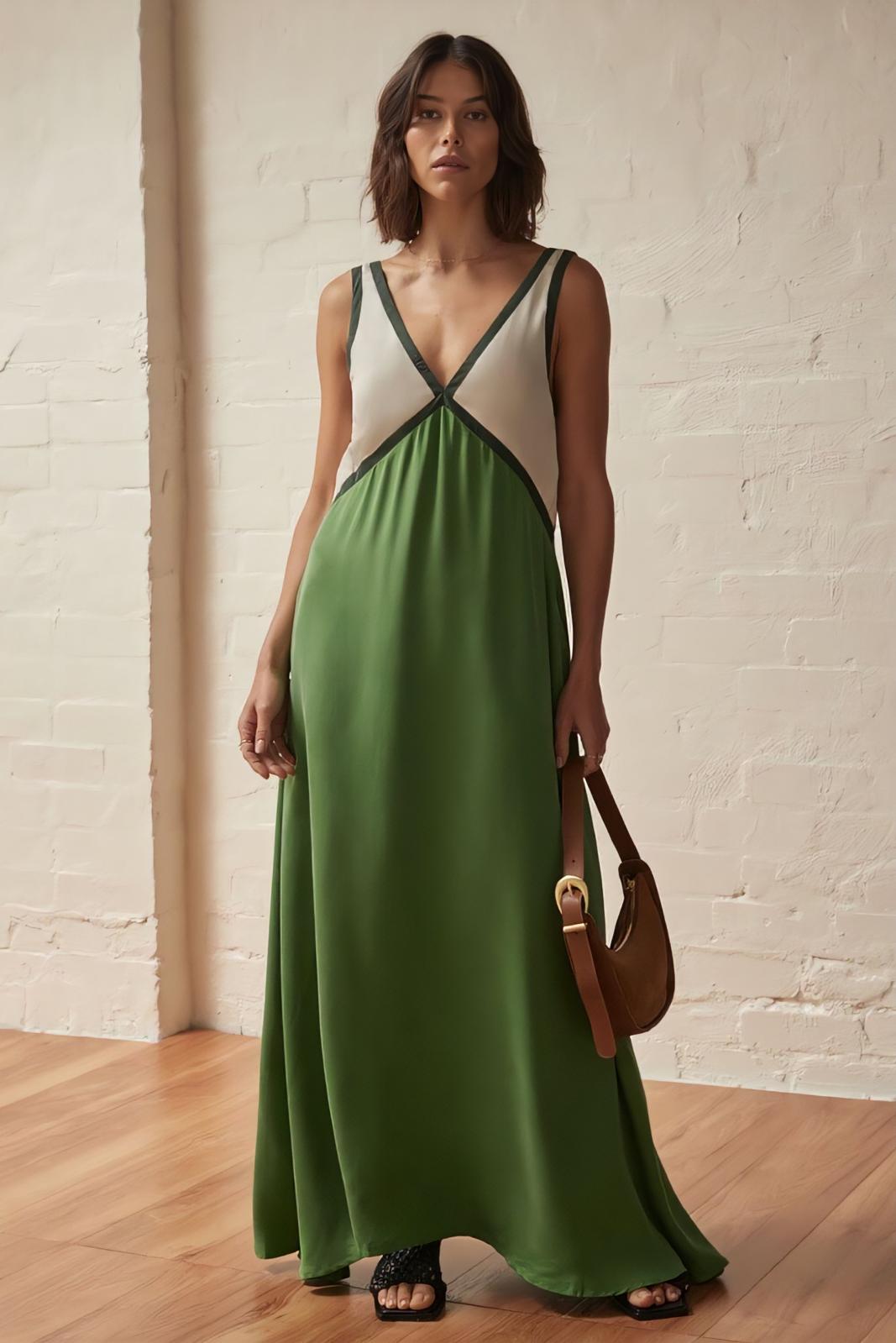 Elena - Ärmelloses Midi-Kleid