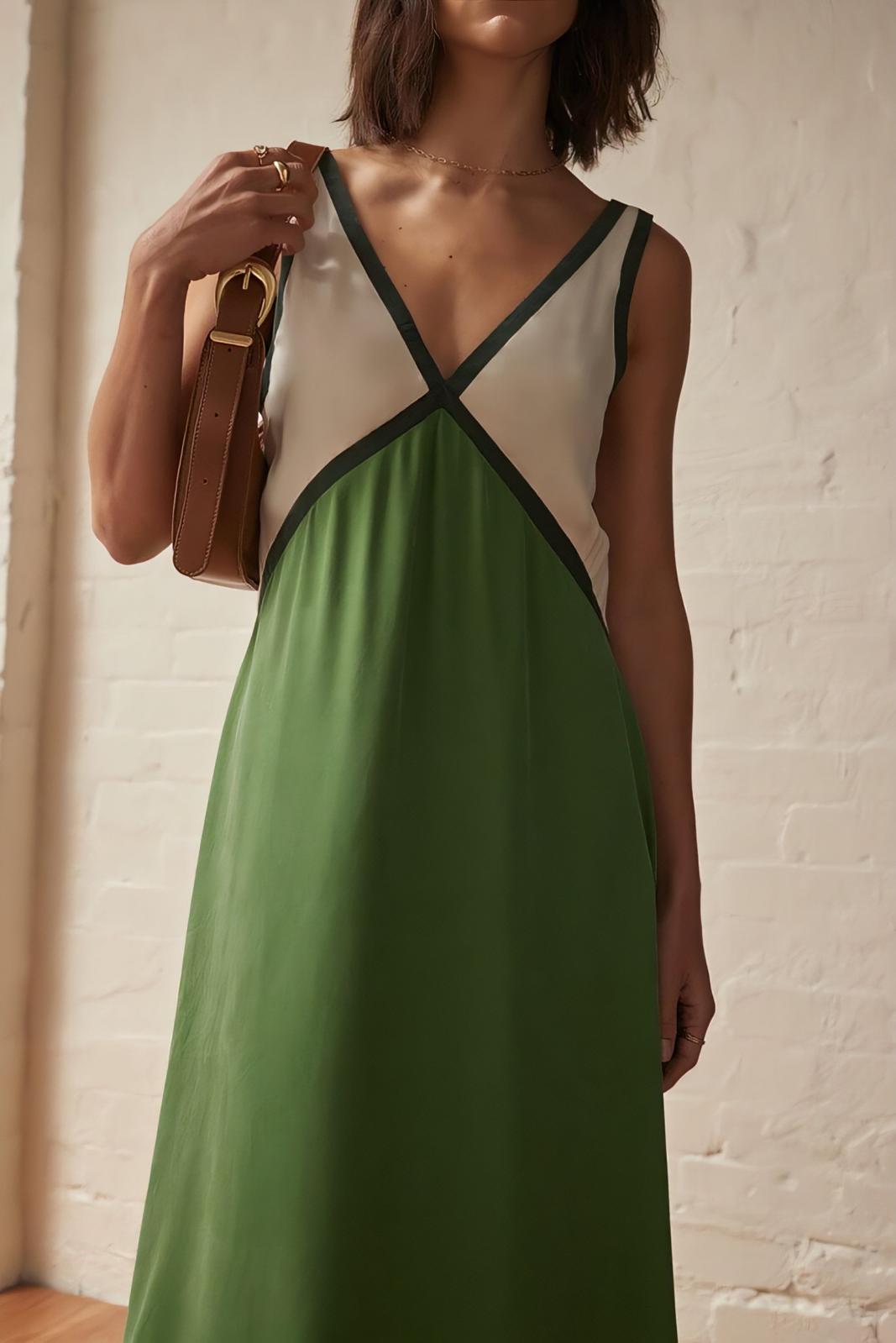 Elena - Ärmelloses Midi-Kleid
