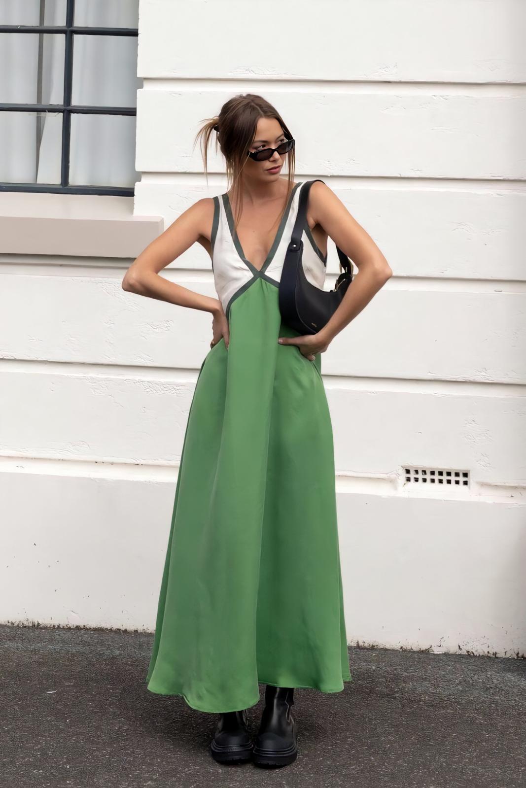 Elena - Ärmelloses Midi-Kleid