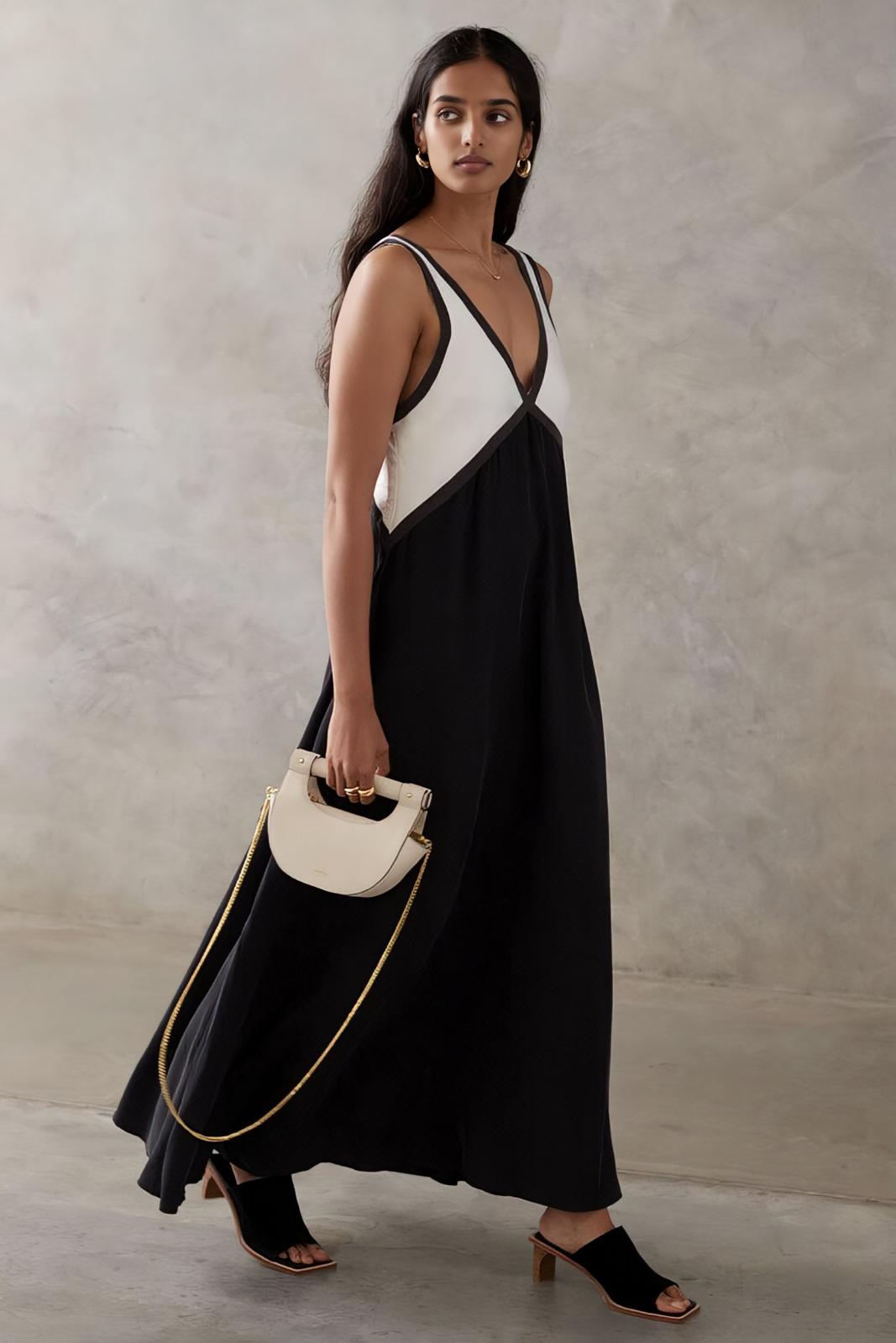 Elena - Ärmelloses Midi-Kleid