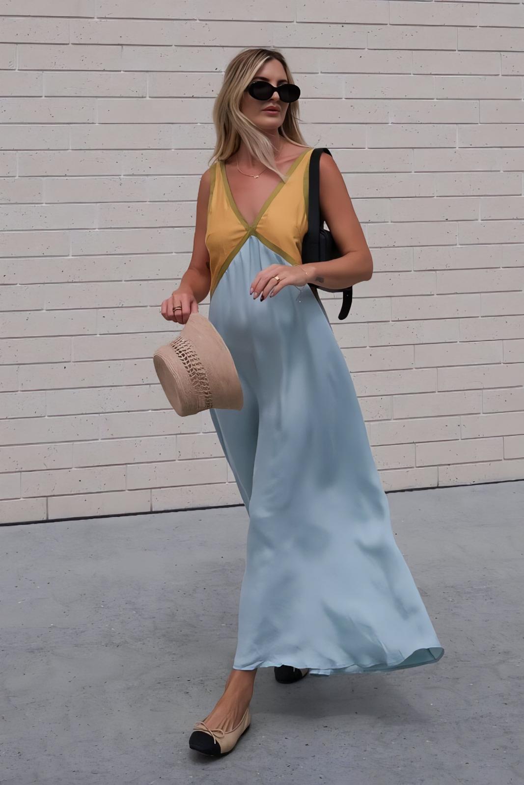 Elena - Ärmelloses Midi-Kleid